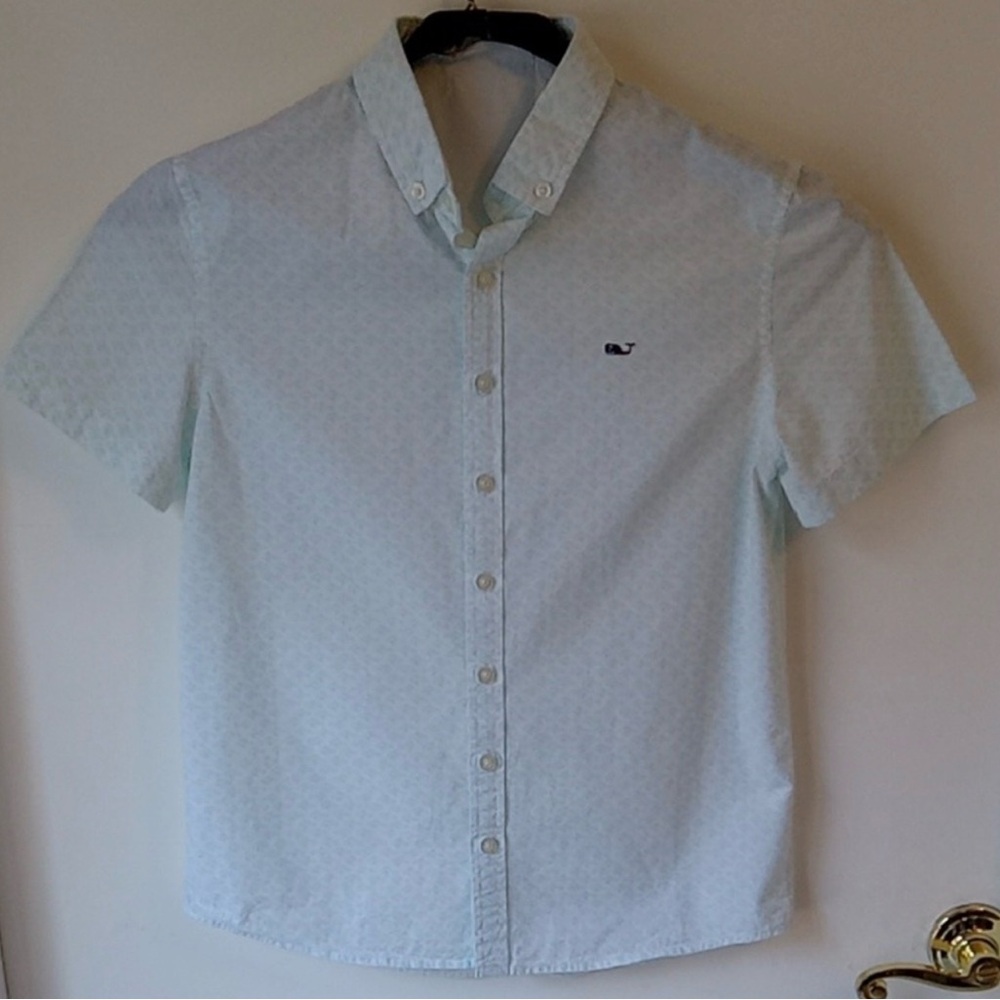 Vineyard Vines Light Blue Short-Sleeve Button-Down Shirt